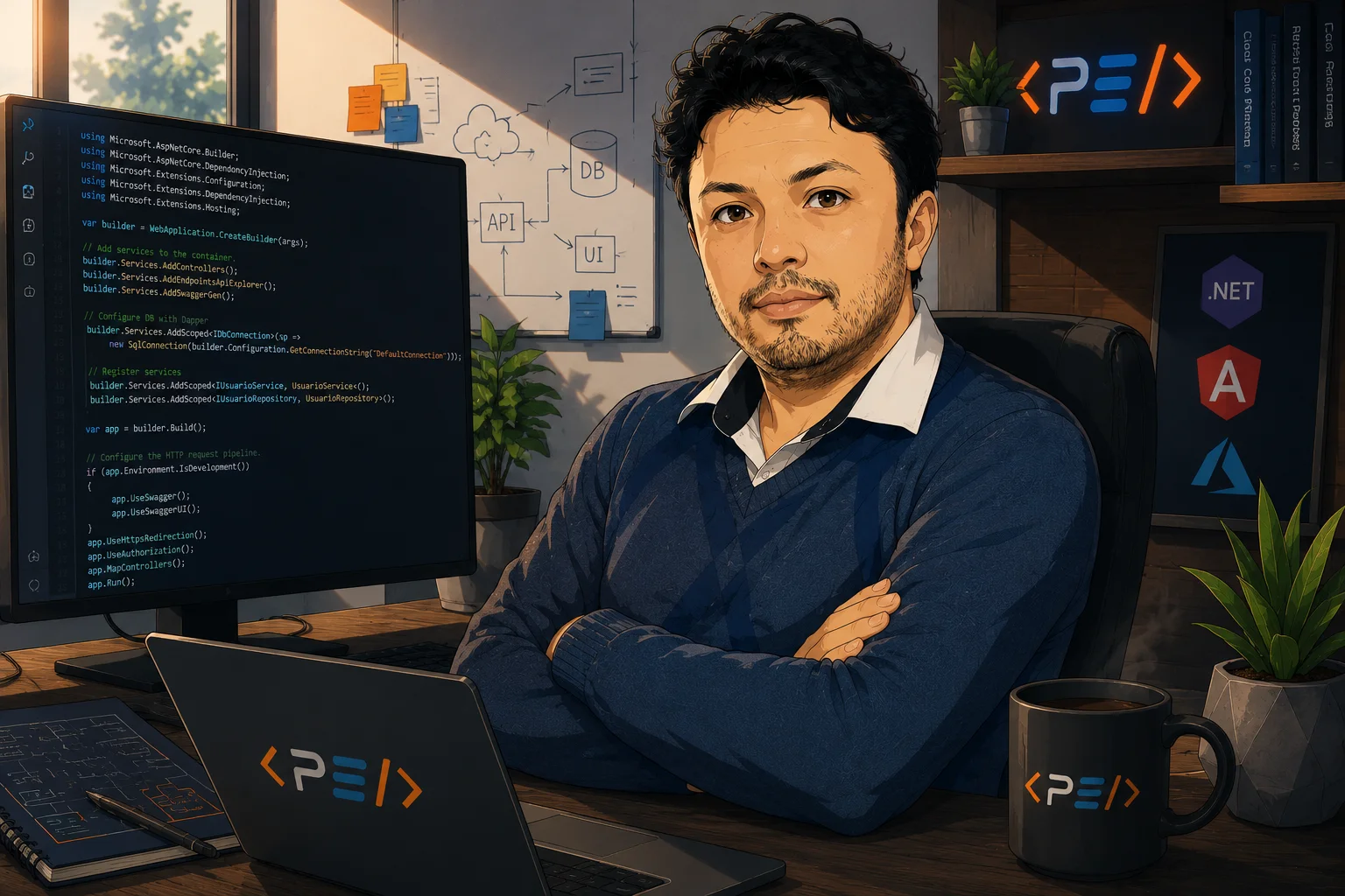 Vladimir Miranda, desarrollador de sistemas .NET y Angular